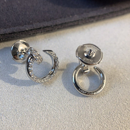 [Solara Jewelry]JUSTE EARRINGS SILVER DIAMONDS