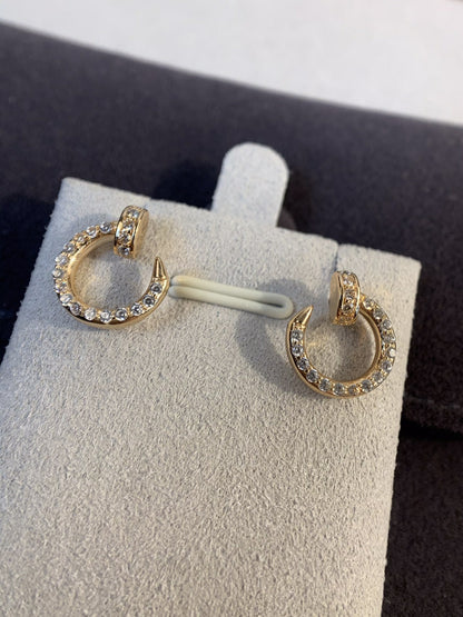 [Solara Jewelry]JUSTE EARRINGS GOLD DIAMONDS