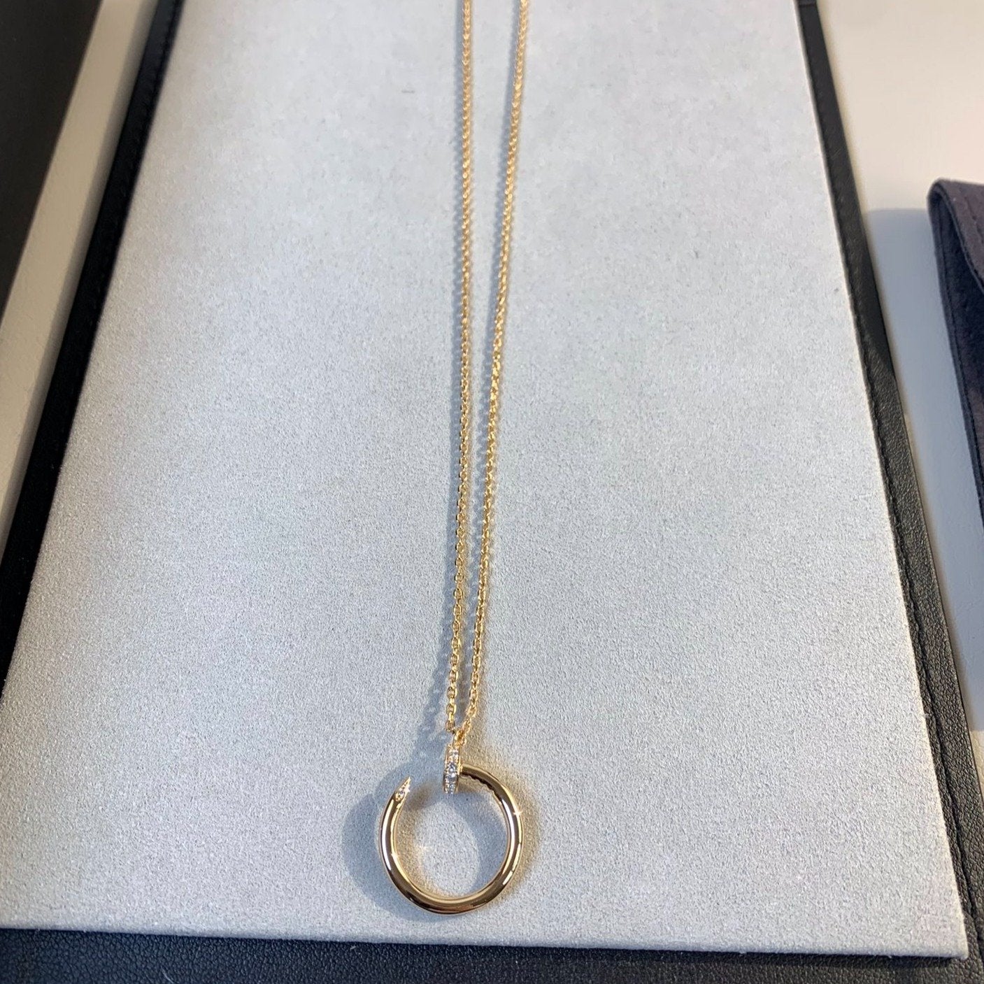 [Solara Jewelry]JUSTE NECKLACE PINK GOLD