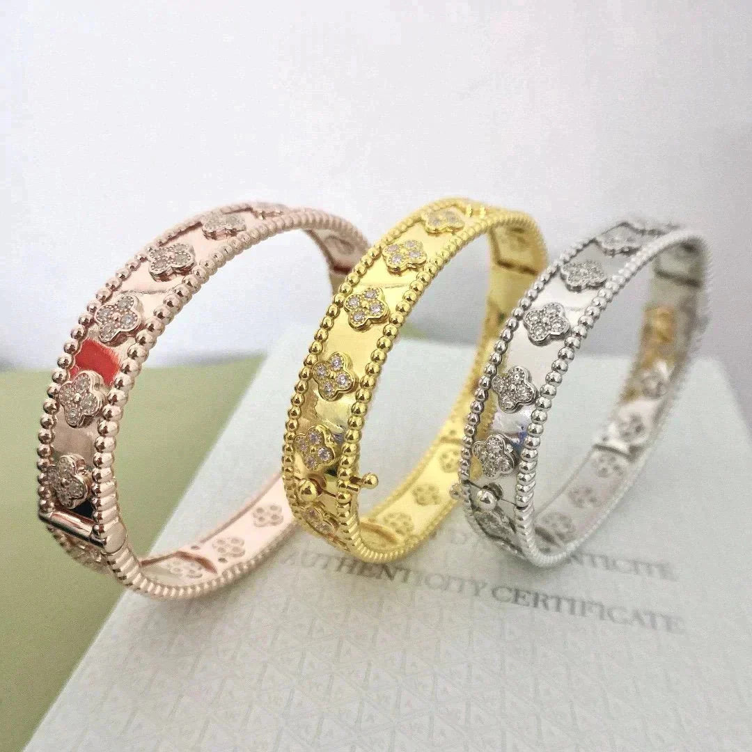 [Solara Jewelry]CLOVER BRACELET 8MM DIAMONDS