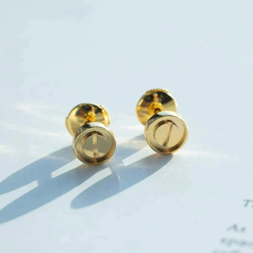 [Solara Jewelry]LOVE EARRINGS GOLD 10MM