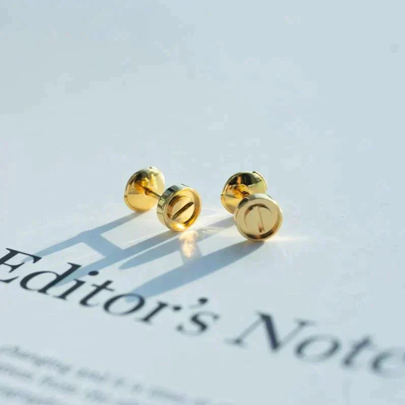 [Solara Jewelry]LOVE EARRINGS GOLD 10MM