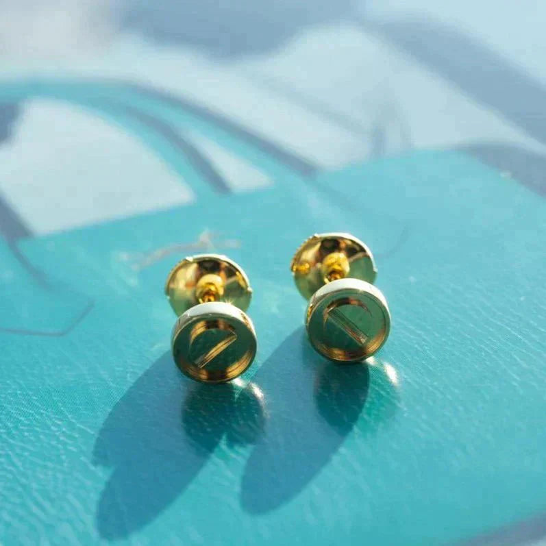 [Solara Jewelry]LOVE EARRINGS GOLD 10MM
