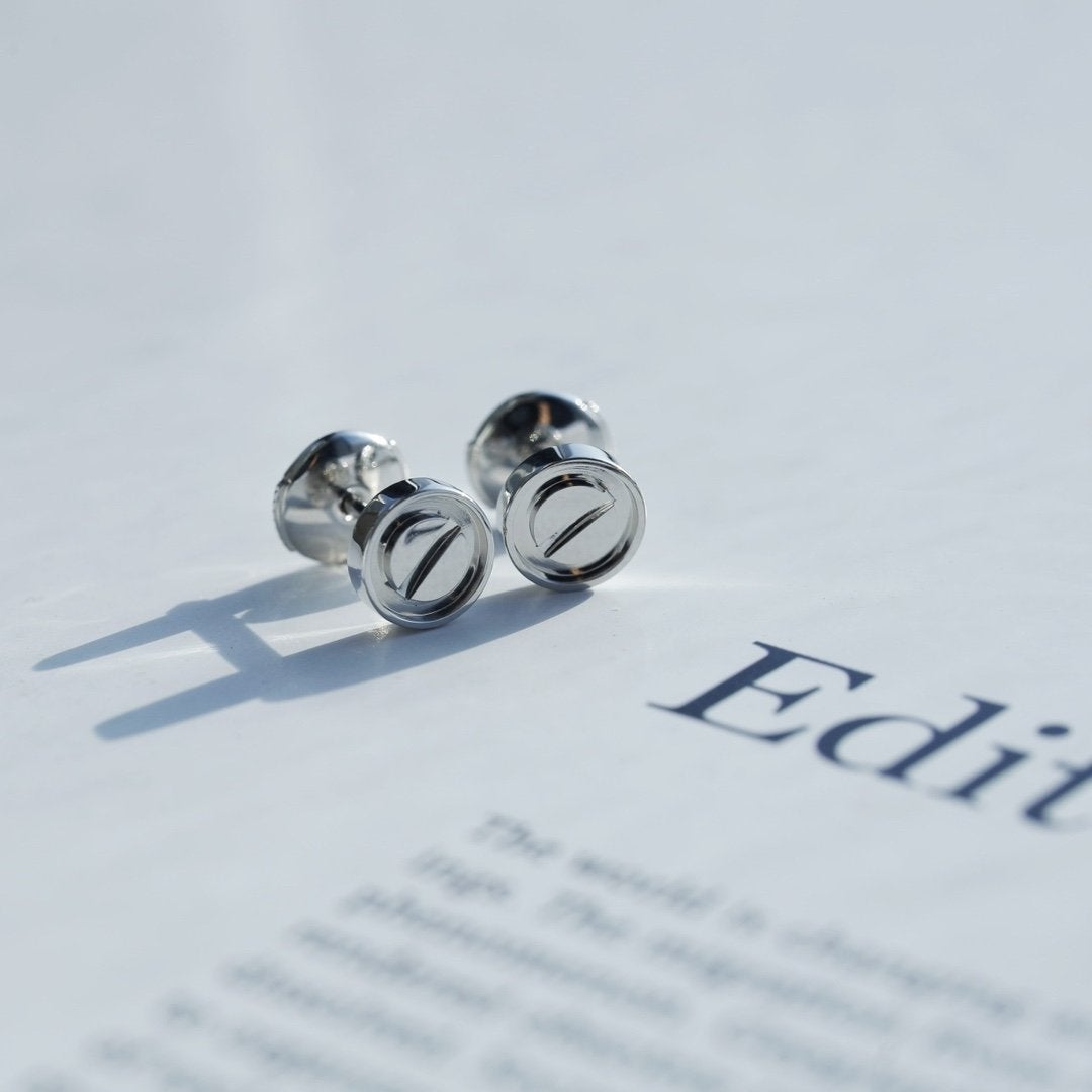 [Solara Jewelry]LOVE EARRINGS SILVER 10MM