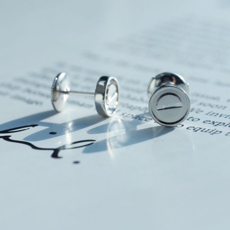 [Solara Jewelry]LOVE EARRINGS SILVER 10MM
