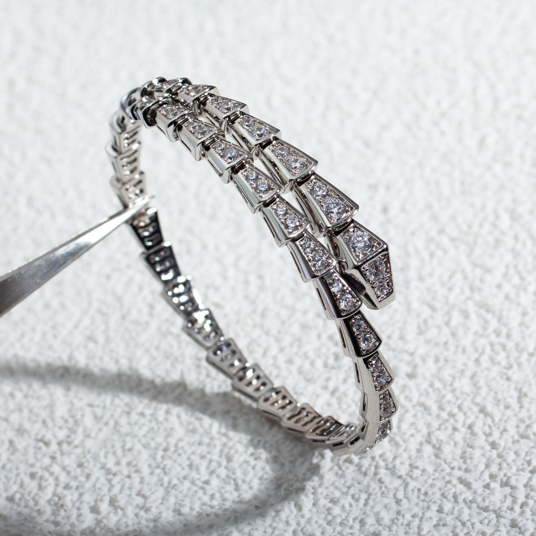 [Solara Jewelry]SERPENTI BRACELET 6MM SILVER DIAMOND