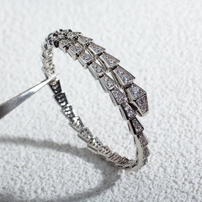 [Solara Jewelry]SERPENTI BRACELET 6MM SILVER DIAMOND