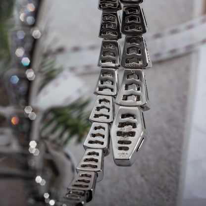 [Solara Jewelry]SERPENTI BRACELET 6MM SILVER DIAMOND