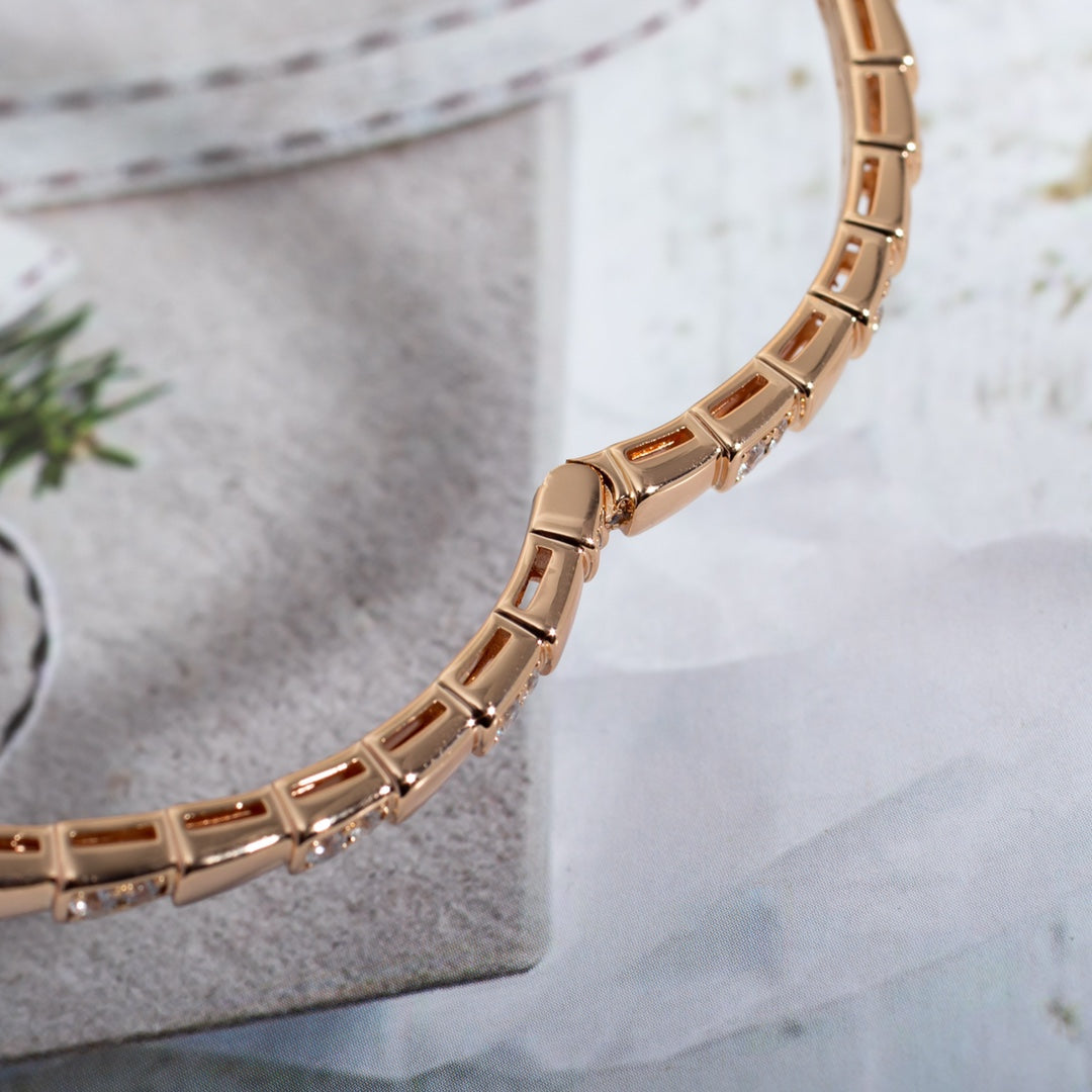 [Solara Jewelry]SERPENTI BRACELET PINK GOLD DIAMOND
