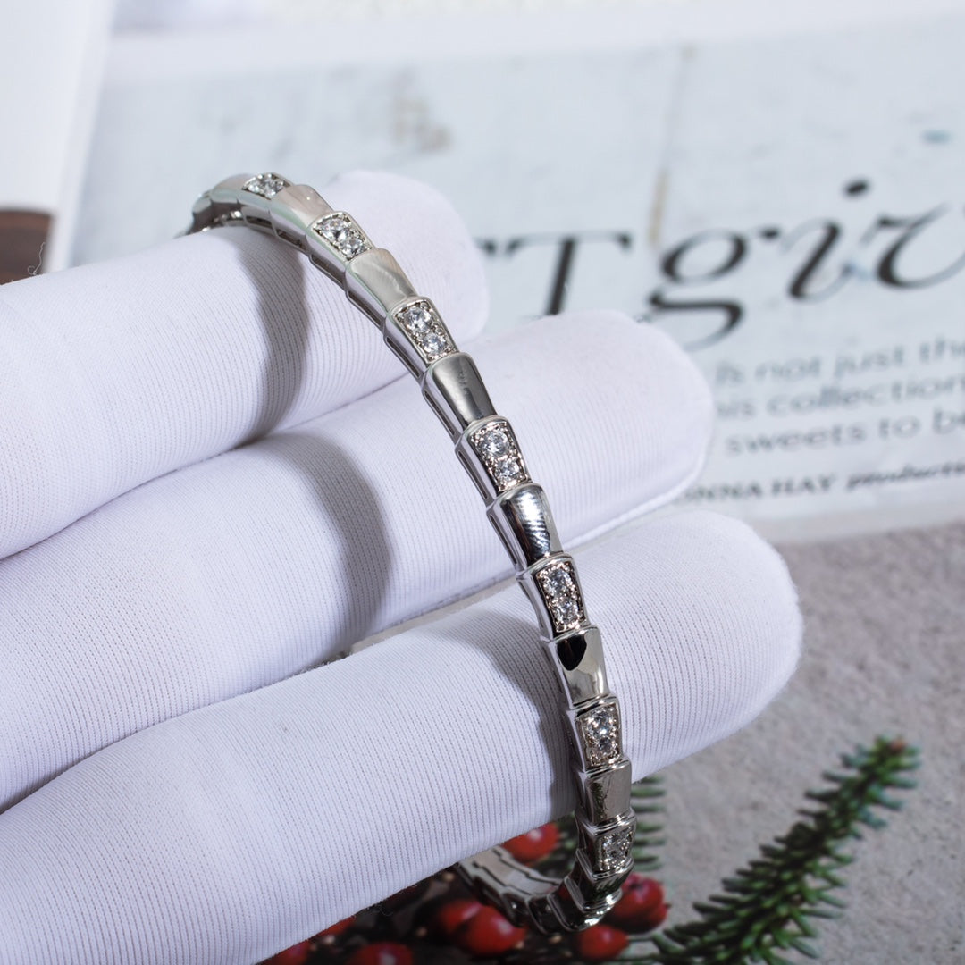 [Solara Jewelry]SERPENTI BRACELET SILVER DIAMOND