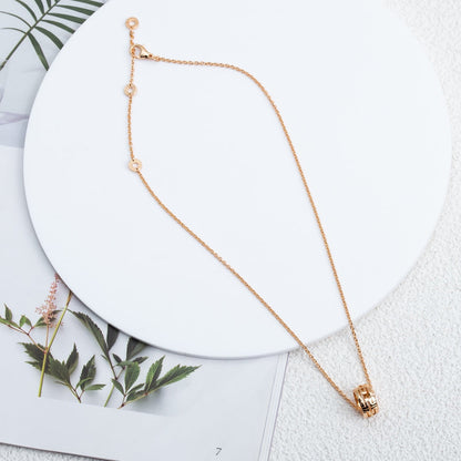 [Solara Jewelry]PARENTESI NECKLACE PINK GOLD