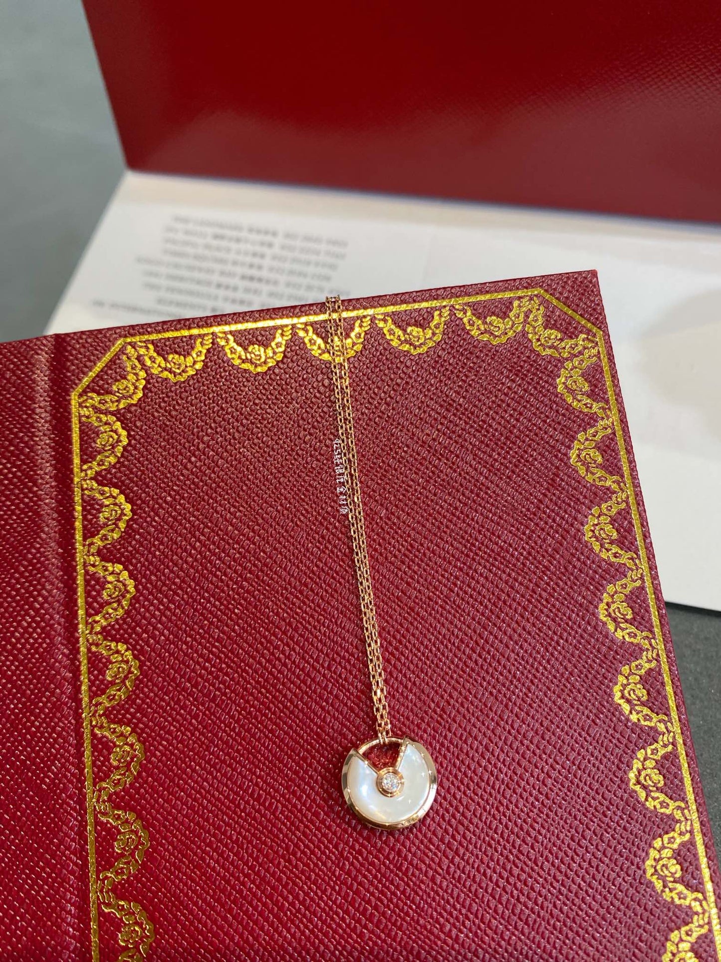 [Solara Jewelry]AMULETTE ROSE GOLD MOP NECKLACE
