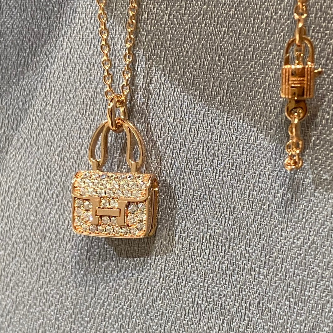 [Solara Jewelry]CONSTANCE PEDANT DIAMOND NECKLACE