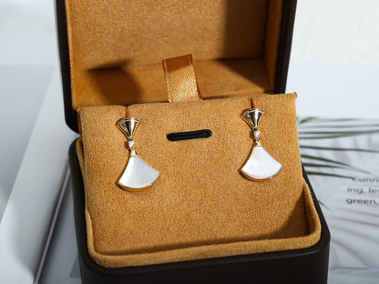 [Solara Jewelry]DREAM MOP PINK GOLD EARRINGS