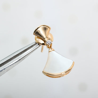 [Solara Jewelry]DREAM MOP PINK GOLD EARRINGS