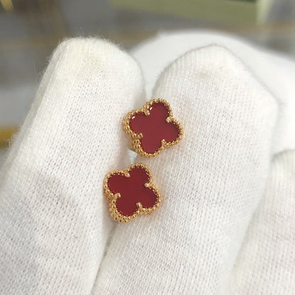 [Solara Jewelry]CLOVER MINI GOLD EARRINGS