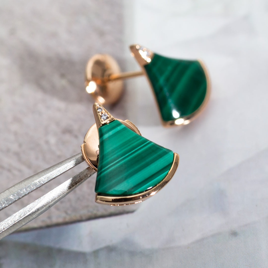 [Solara Jewelry]DIVAS DREAM EARRINGS PINK GOLD
