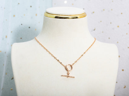 [Solara Jewelry]ECHAPPEE NECKLACE PINK GOLD