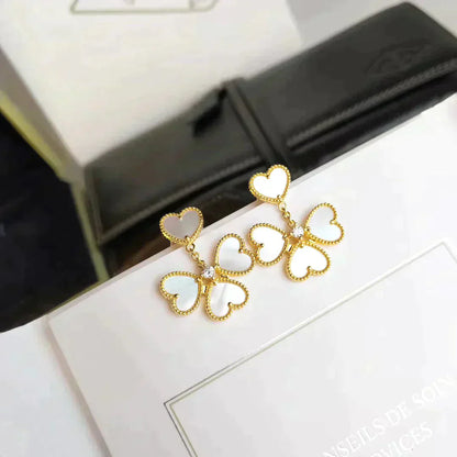 [Solara Jewelry]CLOVER SWEET WHITE MOP EARRINGS