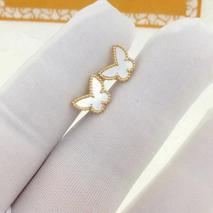 [Solara Jewelry]SWEET BUTTERFLY MOP EARSTUDS
