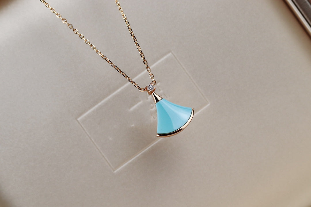 [Solara Jewelry]DREAM NECKLACE TURQUOISE PINK GOLD