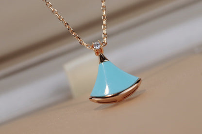 [Solara Jewelry]DREAM NECKLACE TURQUOISE PINK GOLD
