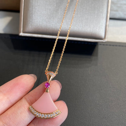 [Solara Jewelry]DREAM NECKLACE PINK OPAL