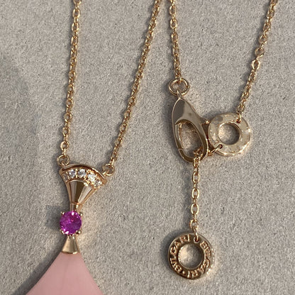 [Solara Jewelry]DREAM NECKLACE PINK OPAL