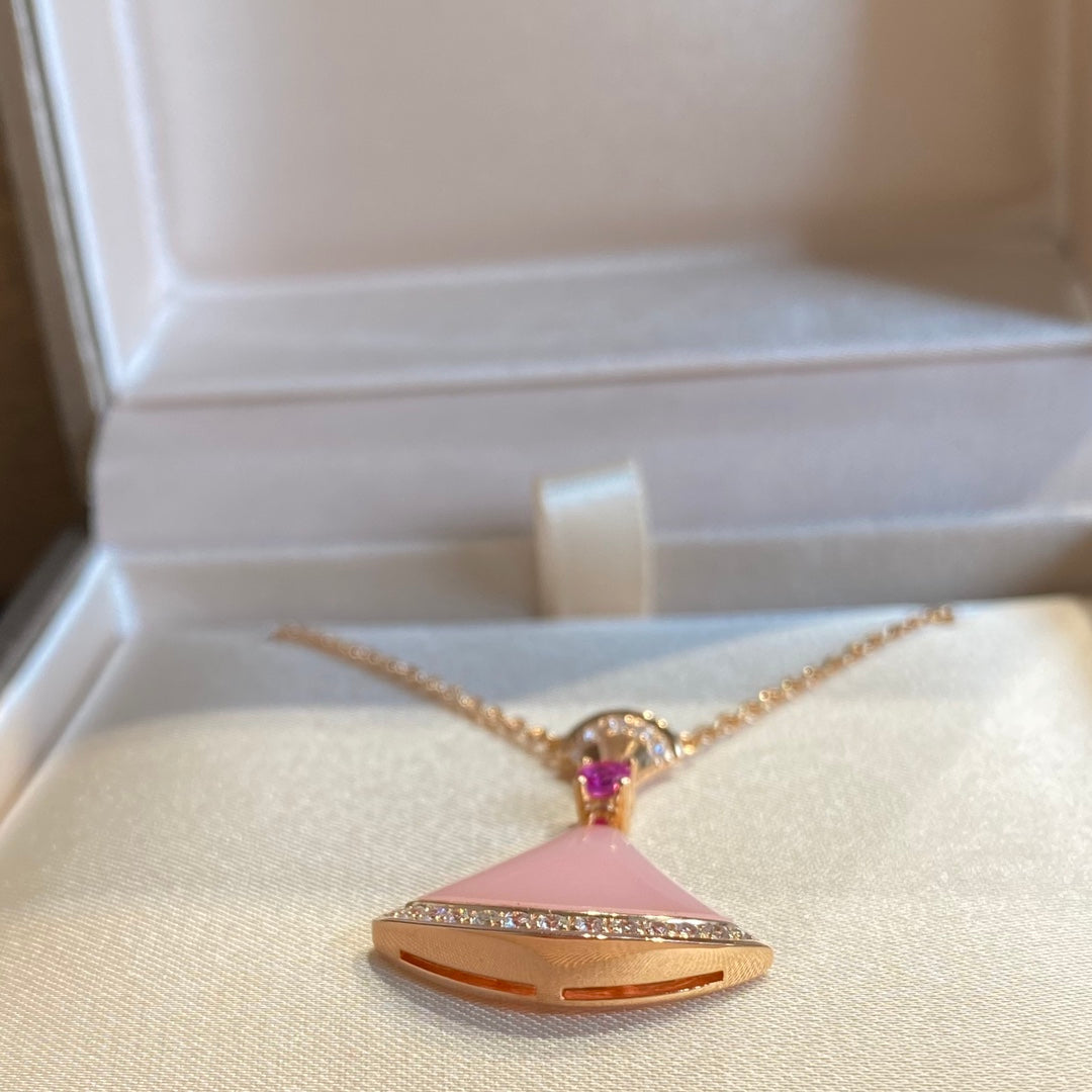 [Solara Jewelry]DREAM NECKLACE PINK OPAL