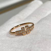 [Solara Jewelry] WIRE RING DIAMOND PINK GOLD