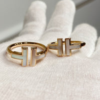[Solara Jewelry] WIRE MOP RING PINK GOLD