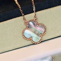[Solara Jewelry]CLOVER 15MM グレーマザーオブパールネックレス