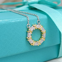 [Solara Jewelry]SIXTEEN STONE NECKLACE GOLD