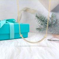 [Solara Jewelry]BIG SMILE PEDANT DIAMOND NECKLACE