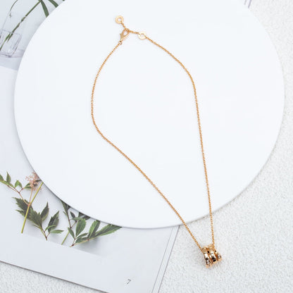 [Solara Jewelry]SERPENTI PINK GOLD NECKLACE DIAMOND