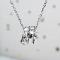 [Solara Jewelry]SILBERHALSKETTE SERPENTI DIAMANT