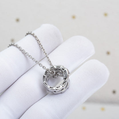 [Solara Jewelry]SERPENTI SILVER NECKLACE DIAMOND