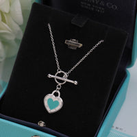 [Solara Jewelry]DOUBLE HEART BLUE NECKLACE