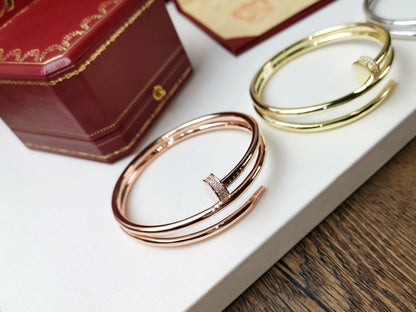 [Solara Jewelry]JUSTE BRACELET 3.5MM DOUBLE ROW DIAMOND