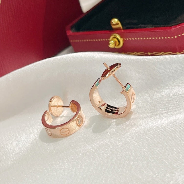 [Solara Jewelry]LOVE EARRINGS 5.7MM 2 DIAMONDS