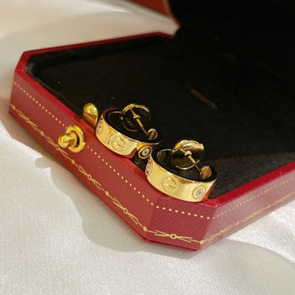 [Solara Jewelry]LOVE EARRINGS 5.7MM 2 DIAMONDS