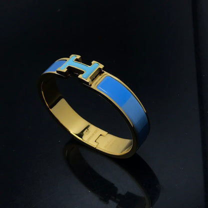 [Solara Jewelry]H BRACELET BLUE RAINBOW CERAMIC
