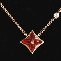 [Solara Jewelry]STAR NECKLACE PINK GOLD 1 DIAMOND
