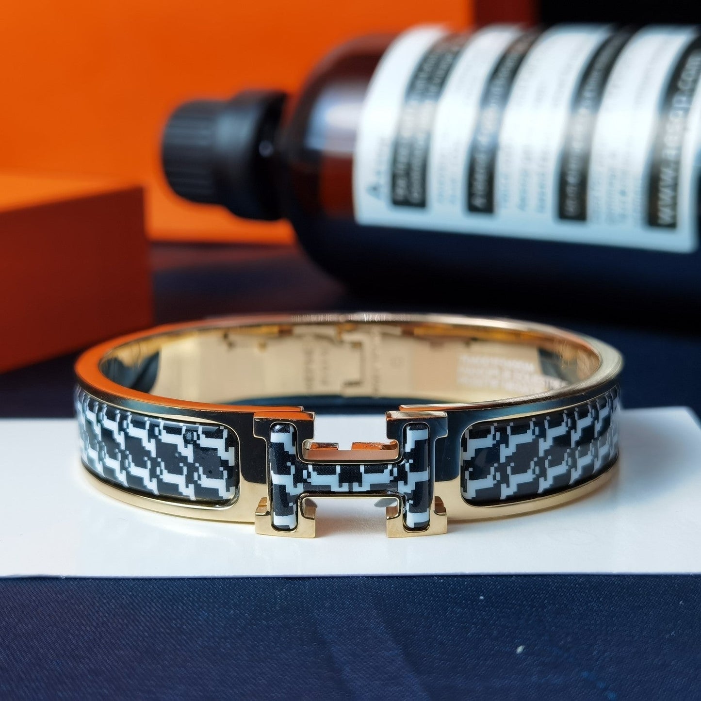 [Solara Jewelry]H HORSE BRACELET 12MM