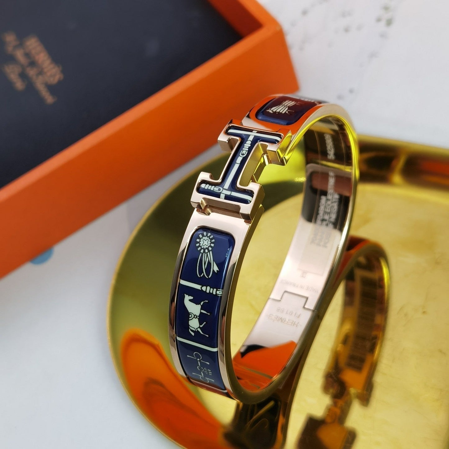 [Solara Jewelry]H COUVERTURES DARK BLUE BRACELET