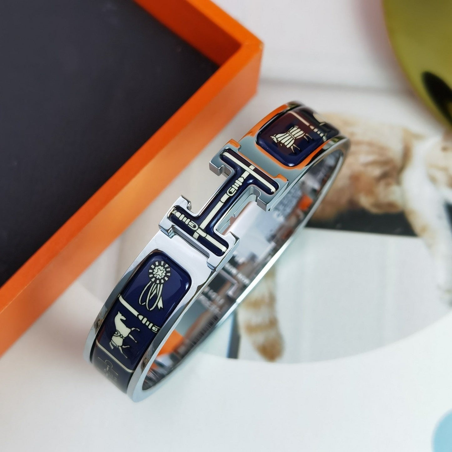 [Solara Jewelry]H COUVERTURES DARK BLUE BRACELET