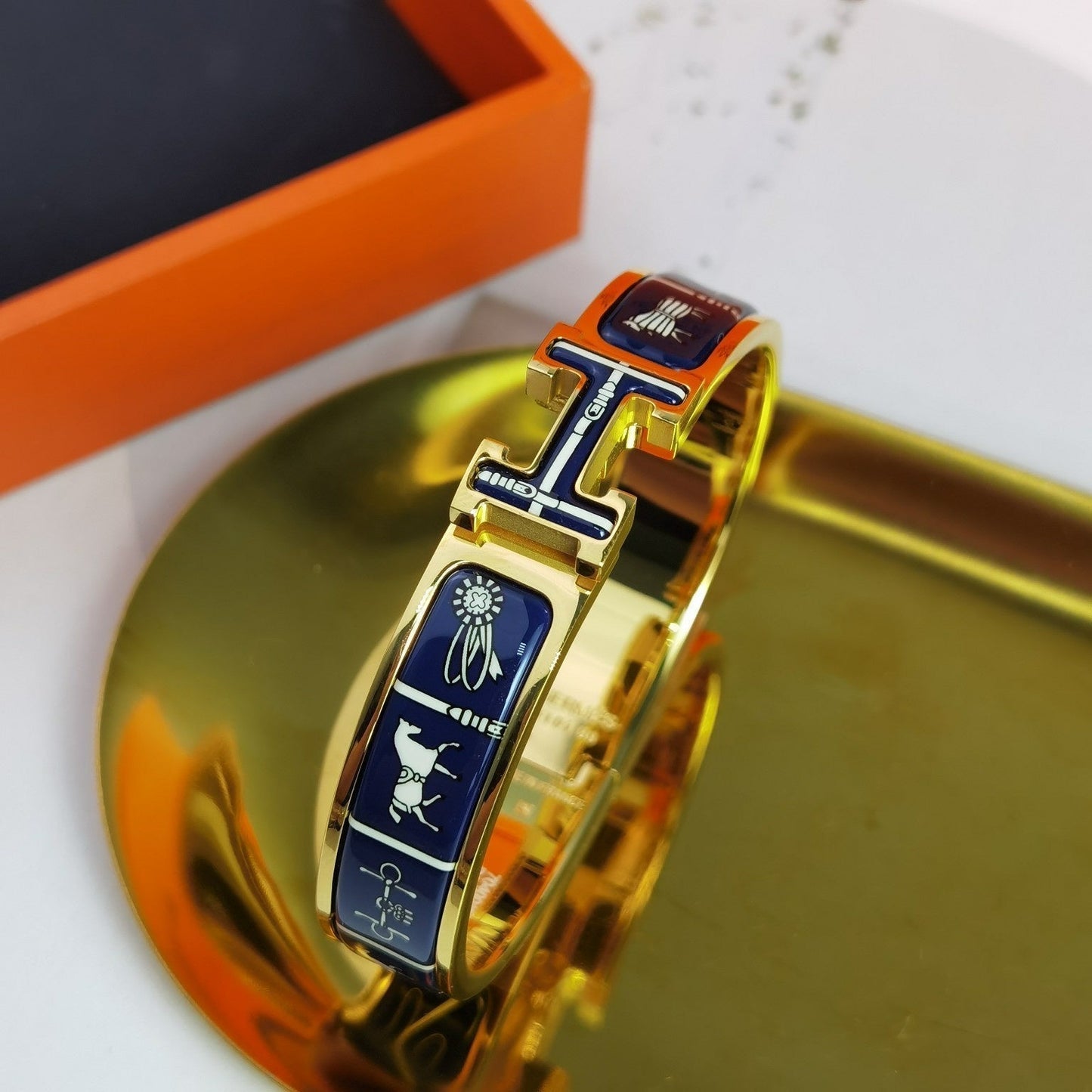[Solara Jewelry]H COUVERTURES DARK BLUE BRACELET
