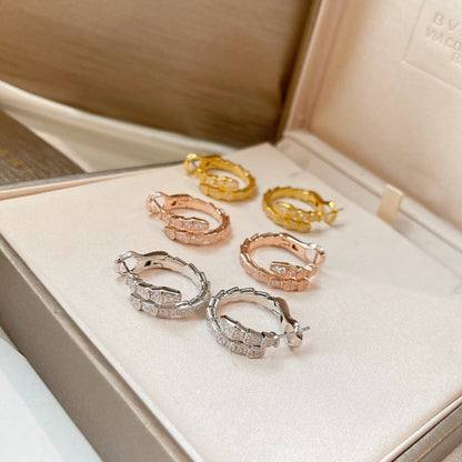 [Solara Jewelry]SERPENTI EARRINGS DIAMOND