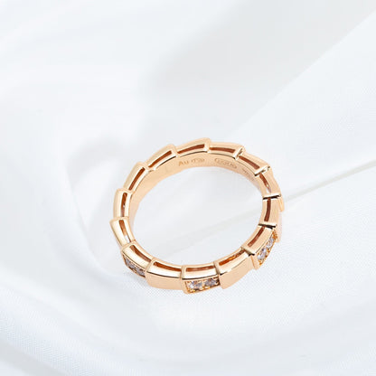 [Solara Jewelry]SERPENTI RING PINK GOLD  3MM