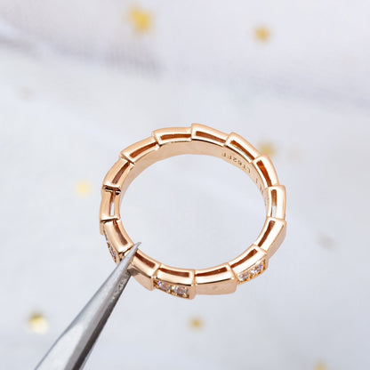 [Solara Jewelry]SERPENTI RING PINK GOLD  3MM